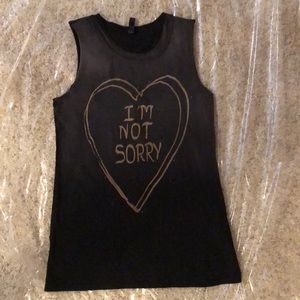 New “Mineral Wash” Soft Knit Top! Graphic: I’m Not Sorry! Teen Size: M